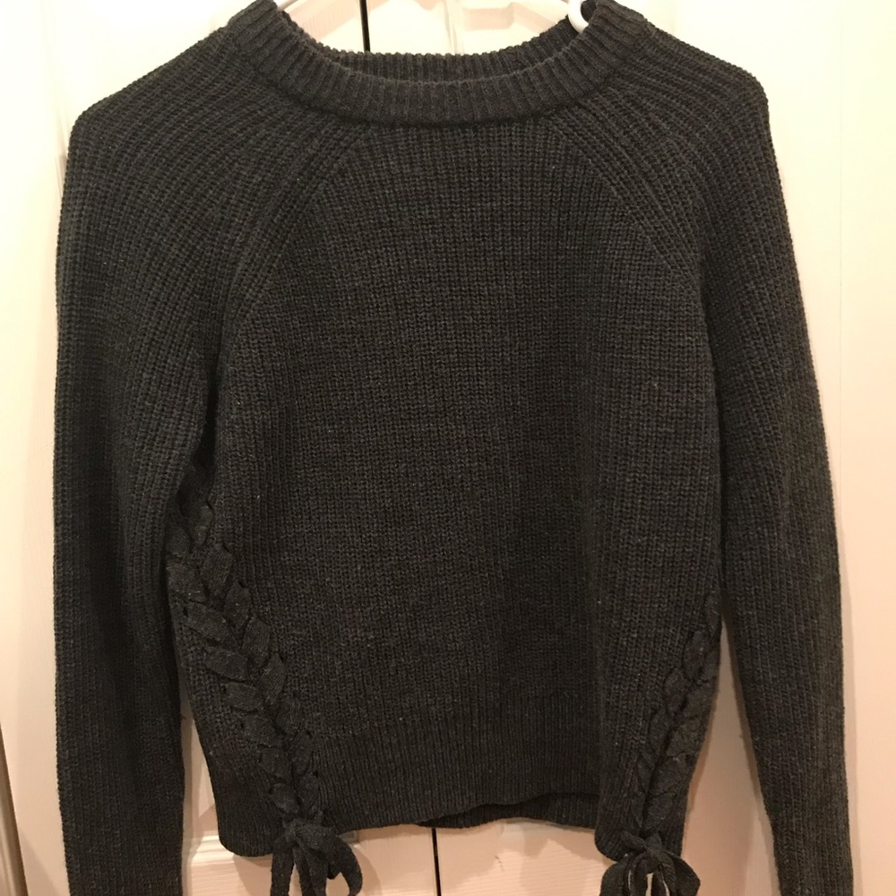 forever 21 dark green sweater